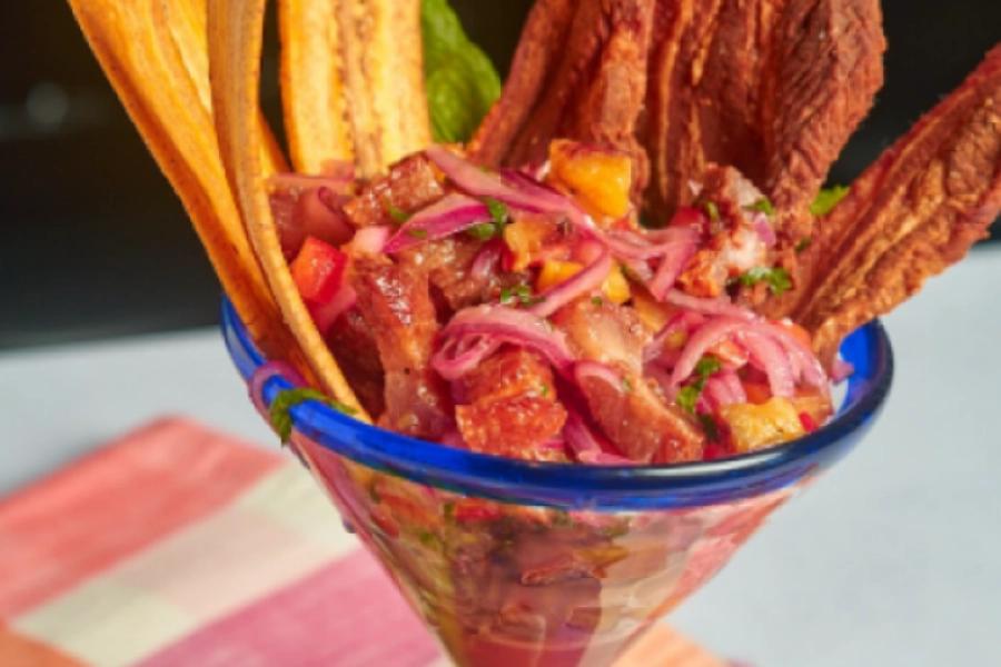 Ceviche de chicharron 